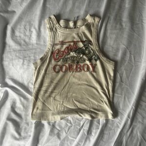 Coors Cowboy Graphic Tank Top
